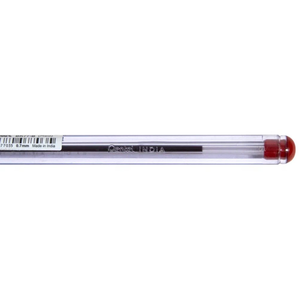 Ручка шариковая "ВК 77", 0.7 мм, прозрачный, стерж. красный - 3