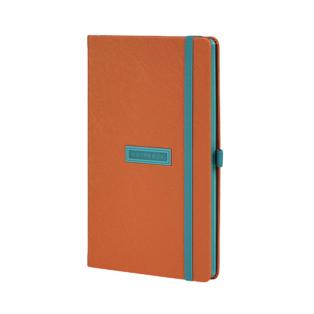 Блокнот "Shell tangerine", А5, 96 листов, оранжевый, срез голубой - 3