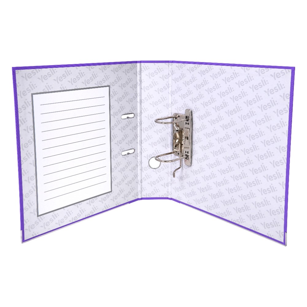 Папка-регистратор "Yesli:", А4, 75 мм, ПВХ Эко, фиолетовый - 5