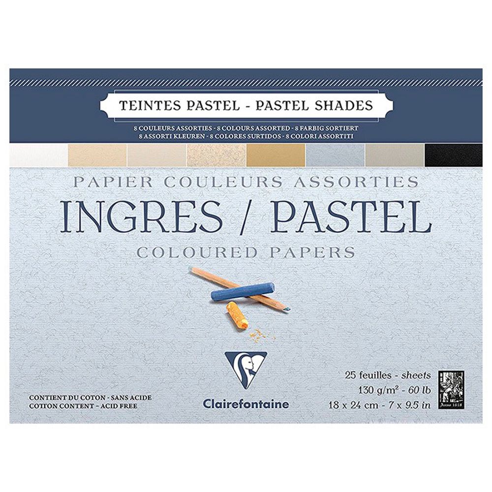 Блок-склейка бумаги для пастели "Ingres"