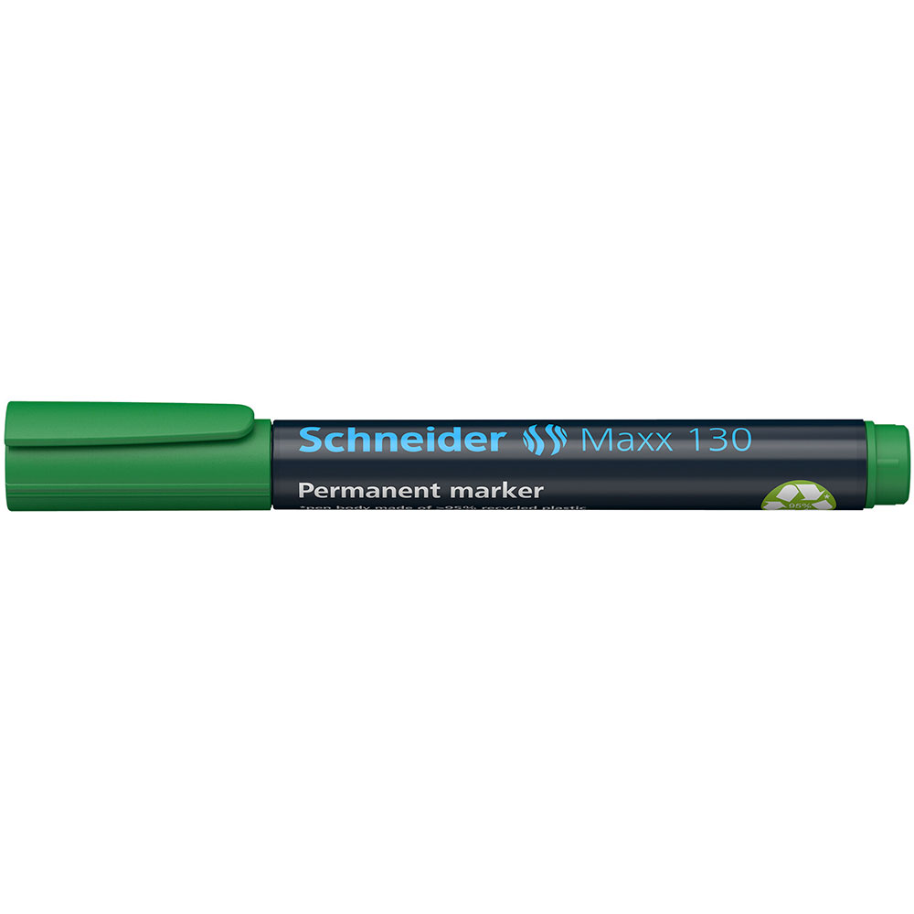 Маркер перманентный "Schneider Maxx 130", зеленый - 3