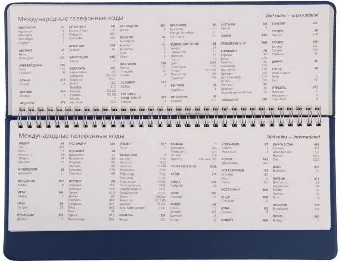 Еженедельник недатированный "Bliss", 300х140 мм, 128 страниц, синий - 3