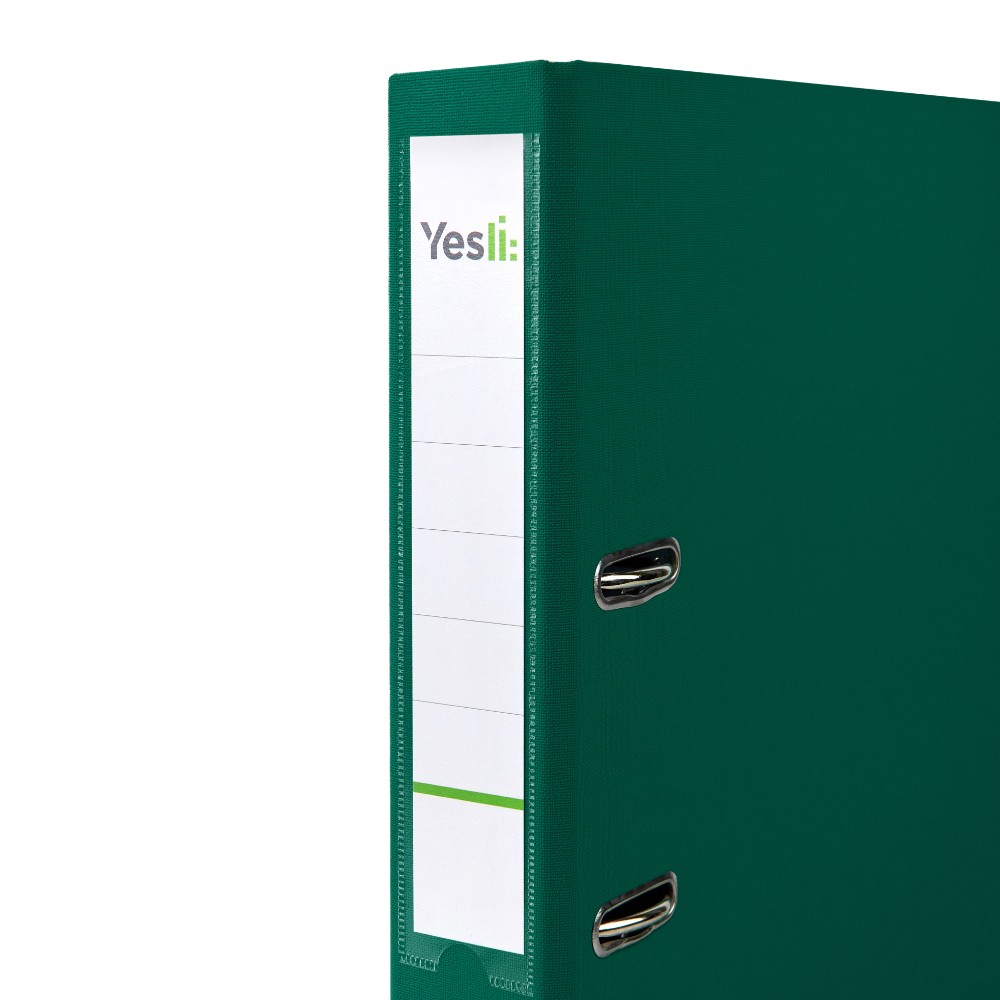 Папка-регистратор "Yesli:", А4, 50 мм, ПВХ, зеленый - 2
