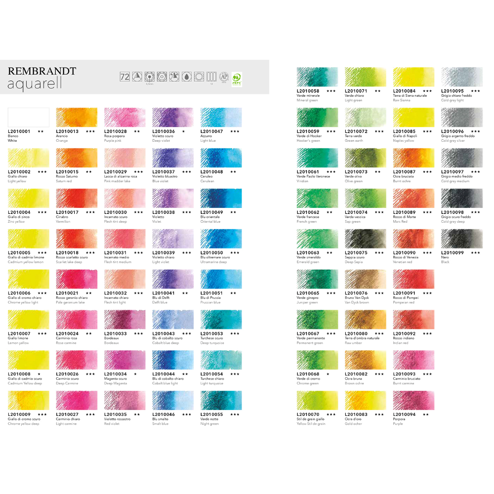 Карандаш акварельный "Rembrandt Aquarell", 094 пурпурный - 2