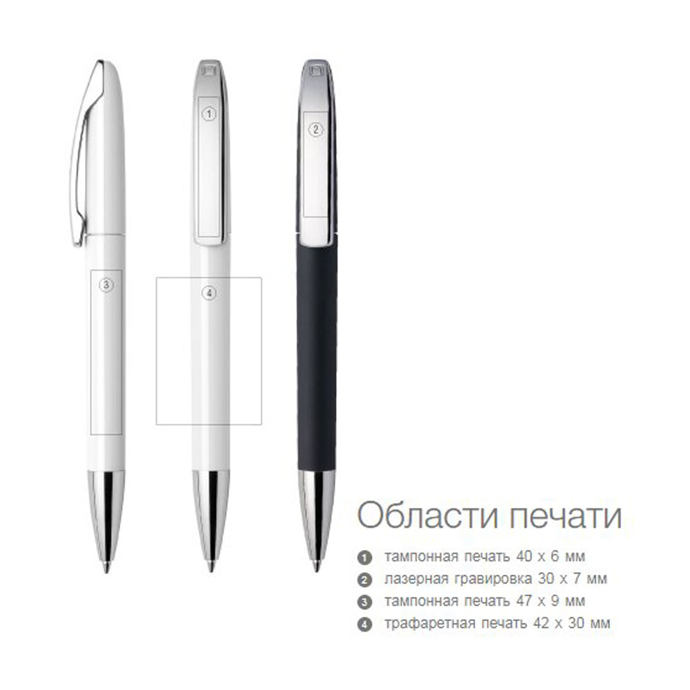 Ручка шариковая автоматическая "View GOM C CR", 1.0 мм, темно-фиолетовый, серебристый, стерж. синий - 2