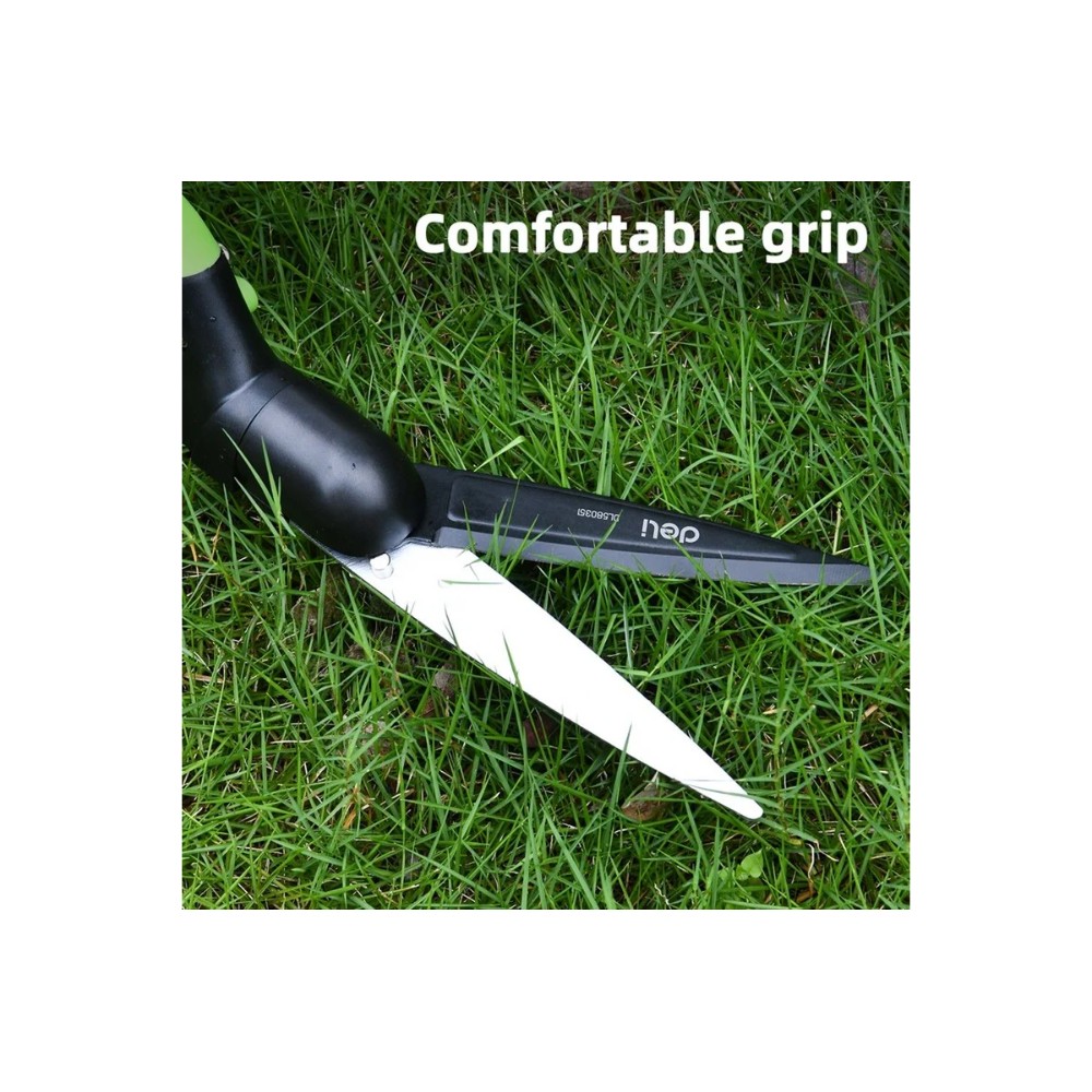 Ножницы газонные поворотные Deli GS EDL580351, пружина, тефлон, 340 мм., черный, зеленый - 17