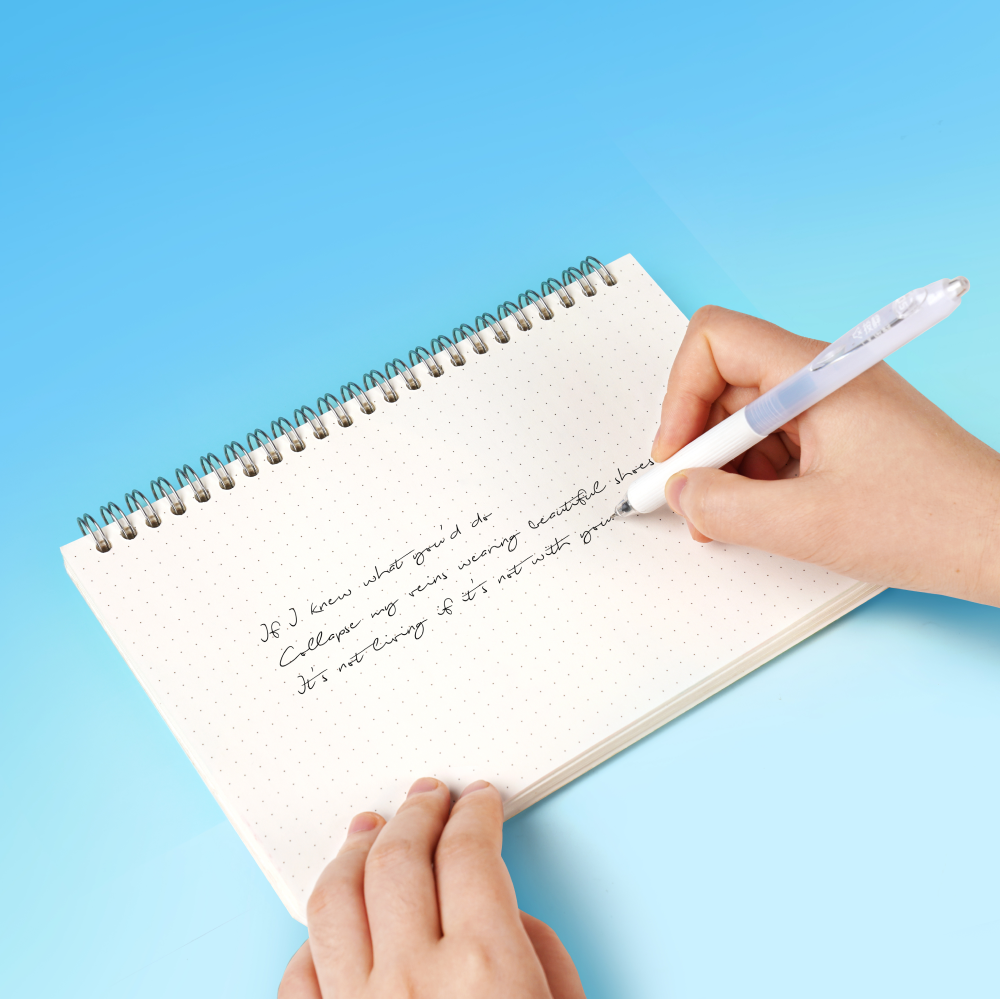 Ручка шариковая автоматическая "Low Viscosity", 0,7 мм, розовый, стерж. синий - 3