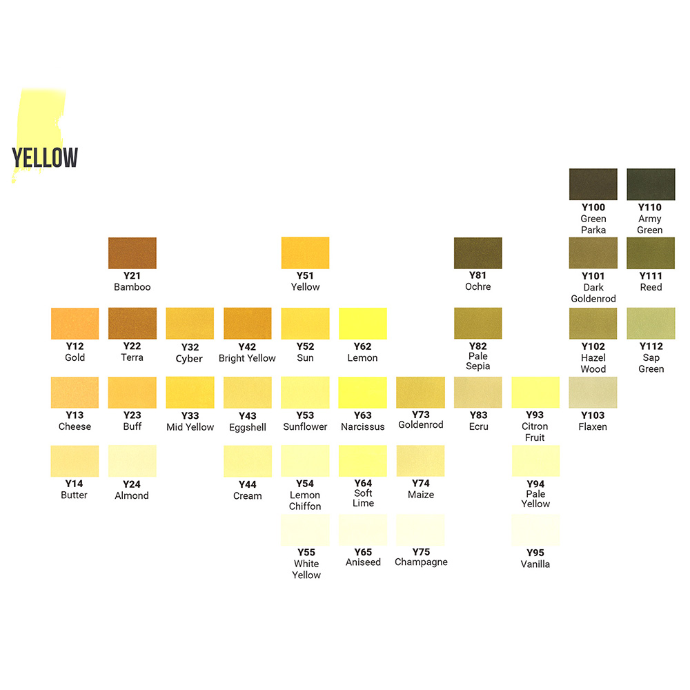 Маркер перманентный двусторонний "Sketchmarker Brush", Y13 сыр - 2