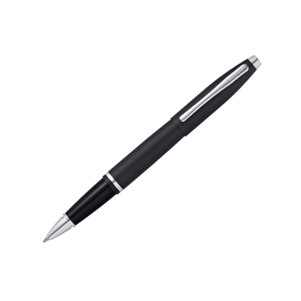 Ручка-роллер "Cross Calais Matte Black", 0.7 мм, черный, стерж. черный