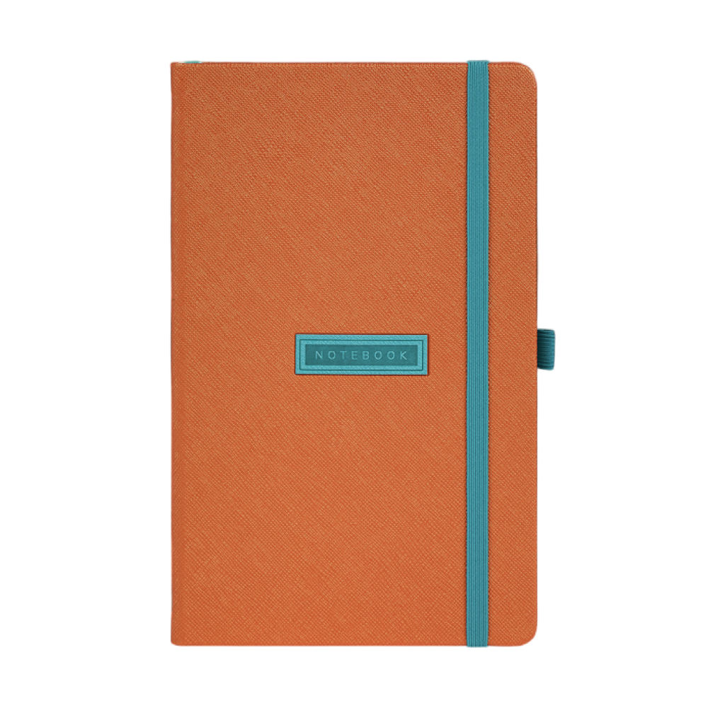 Блокнот "Shell tangerine", А5, 96 листов, оранжевый, срез голубой - 2