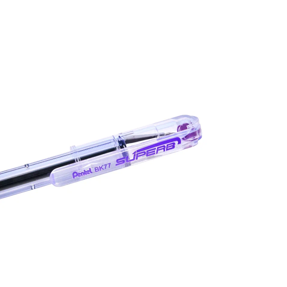 Ручка шариковая "ВК 77", 0.7 мм, прозрачный, стерж. фиолетовый - 3