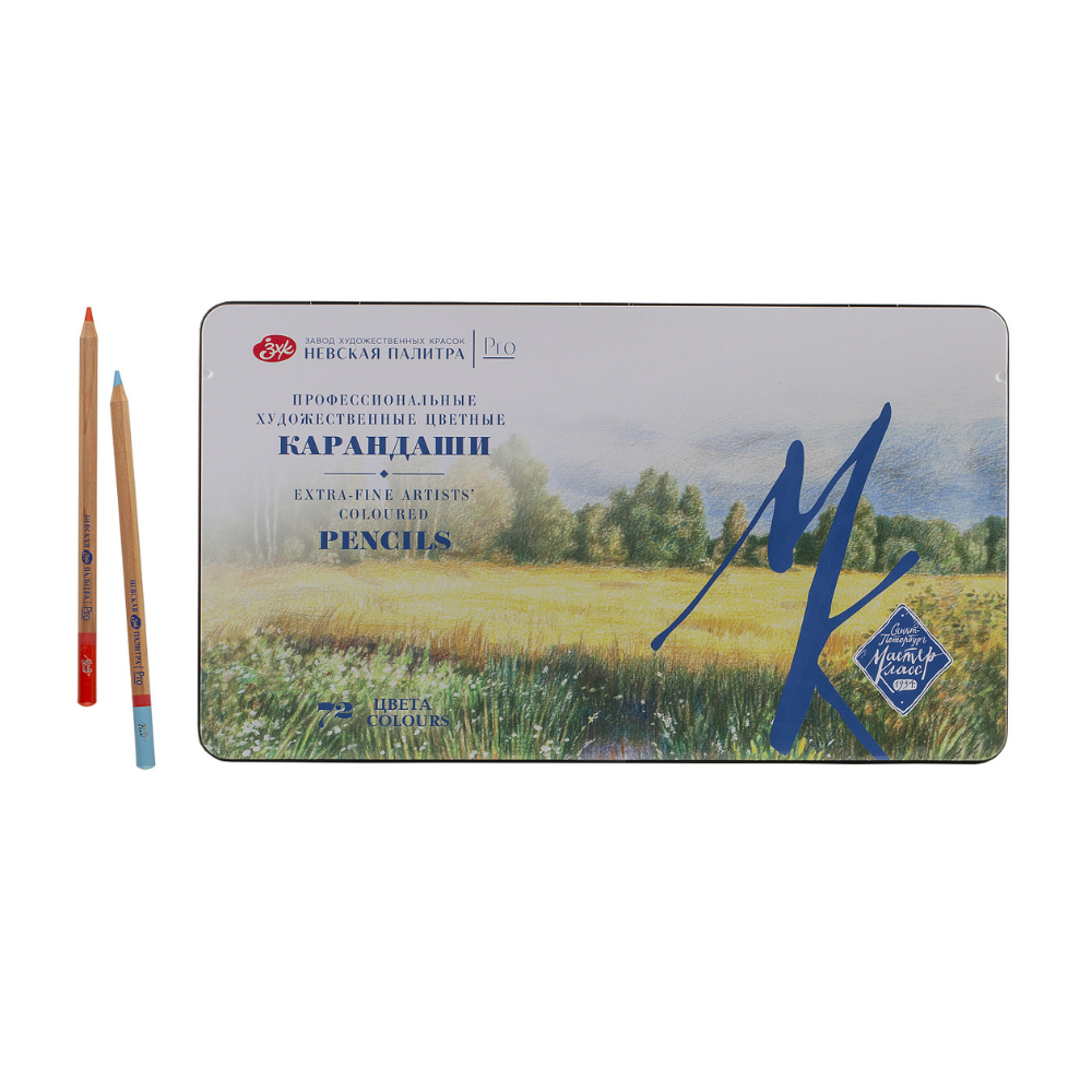 Цветные карандаши "Мастер-Класс", в жестяном пенале, 72 цвета - 3