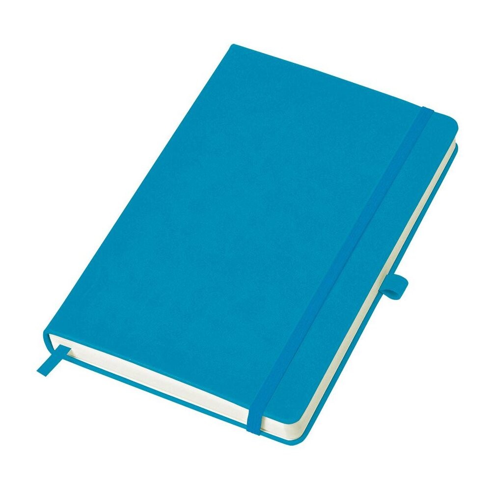 Блокнот "Justy", А5, 128 листов, линейка, голубой 