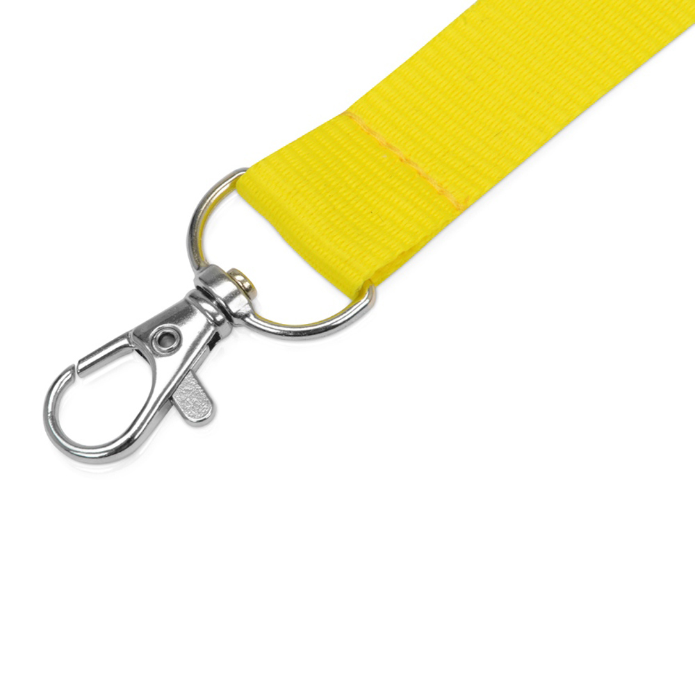 Тесьма с карабином для бейджа "8391", 900x20 мм, желтый - 2