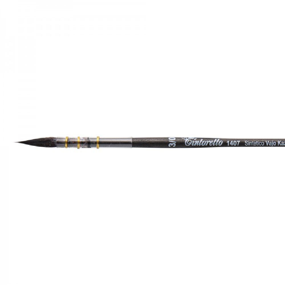 Кисть для рисования "Tintoretto Vajo Kazan", имитация белки, круглая, №3/0