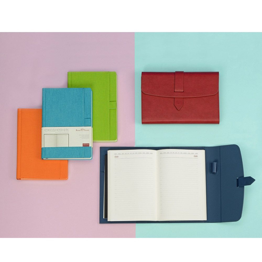 Ежедневник недатированный "Senate", А5, 272 страницы, красный - 3