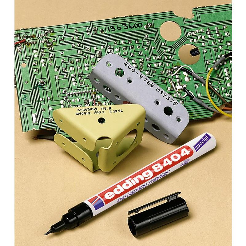 Маркер аэрокосмический Edding "8404", черный - 3