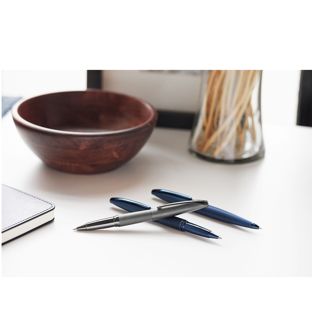 Ручка шариковая автоматическая "Cross ATX Titanium Grey" в подарочной упаковке, 0.7 мм, серый, стерж. черный - 4