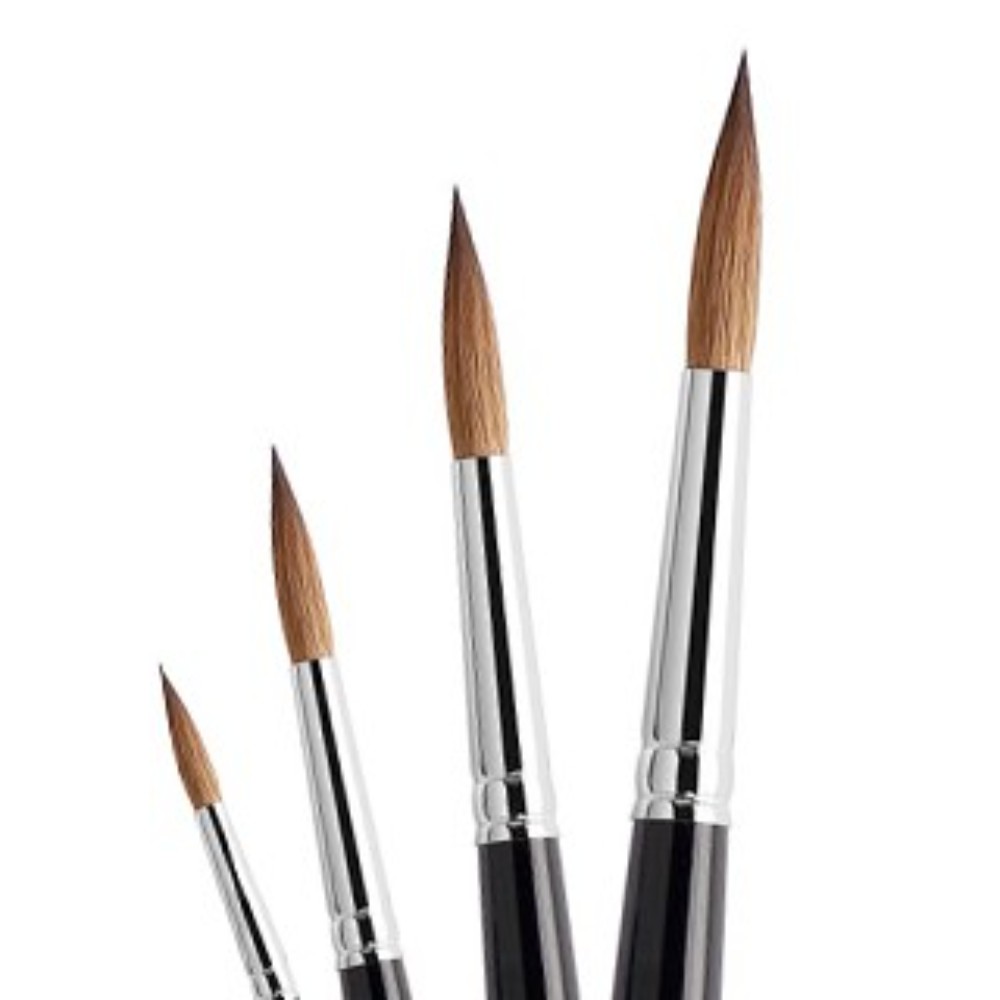 Кисть для рисования "Tintoretto  Martora Kolinsky SIB", сибирский колонок, круглая, №2 - 4