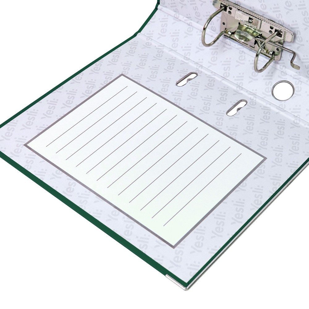Папка-регистратор "Yesli:", А4, 50 мм, ПВХ Эко, зеленый - 7