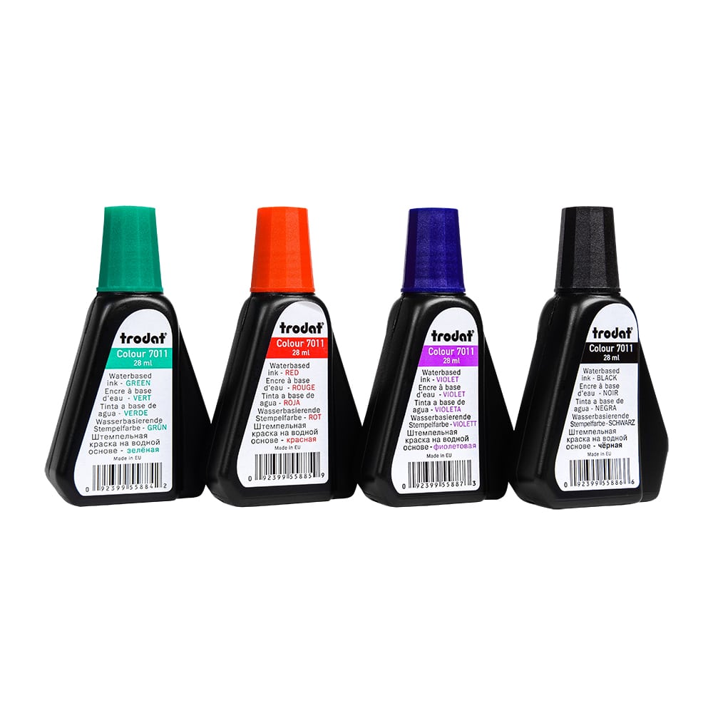 Штемпельная краска "Trodat 7011", 28 мл, красный - 2
