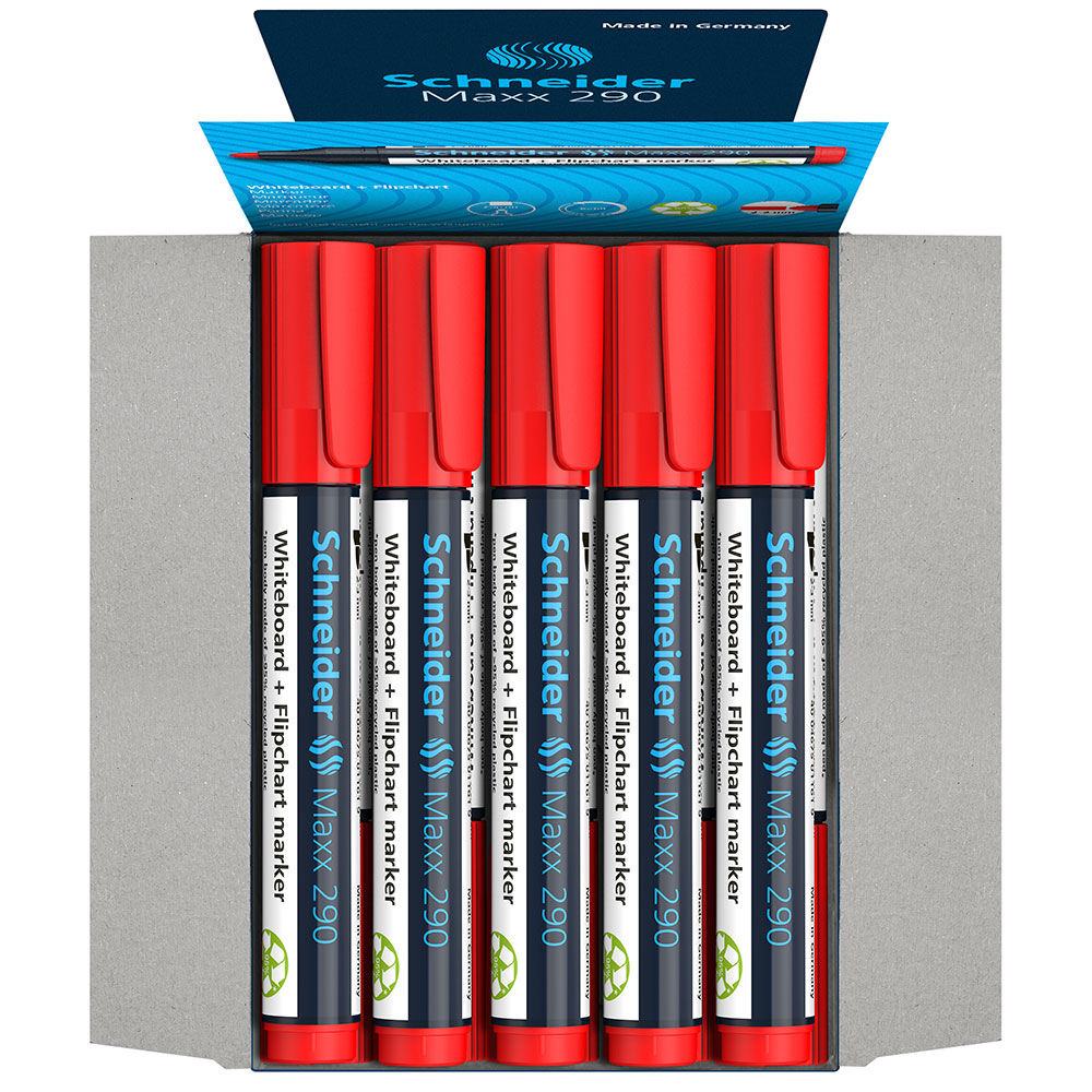 Маркер для доски "Schneider Maxx 290", красный - 6