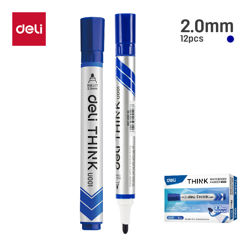 Маркер для доски "Think U001", синий - 2