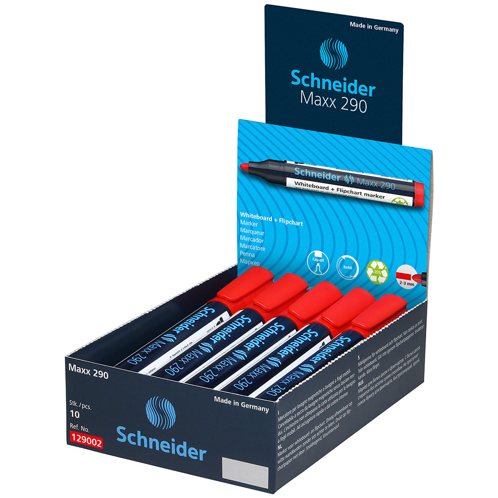 Маркер для доски "Schneider Maxx 290", красный - 7