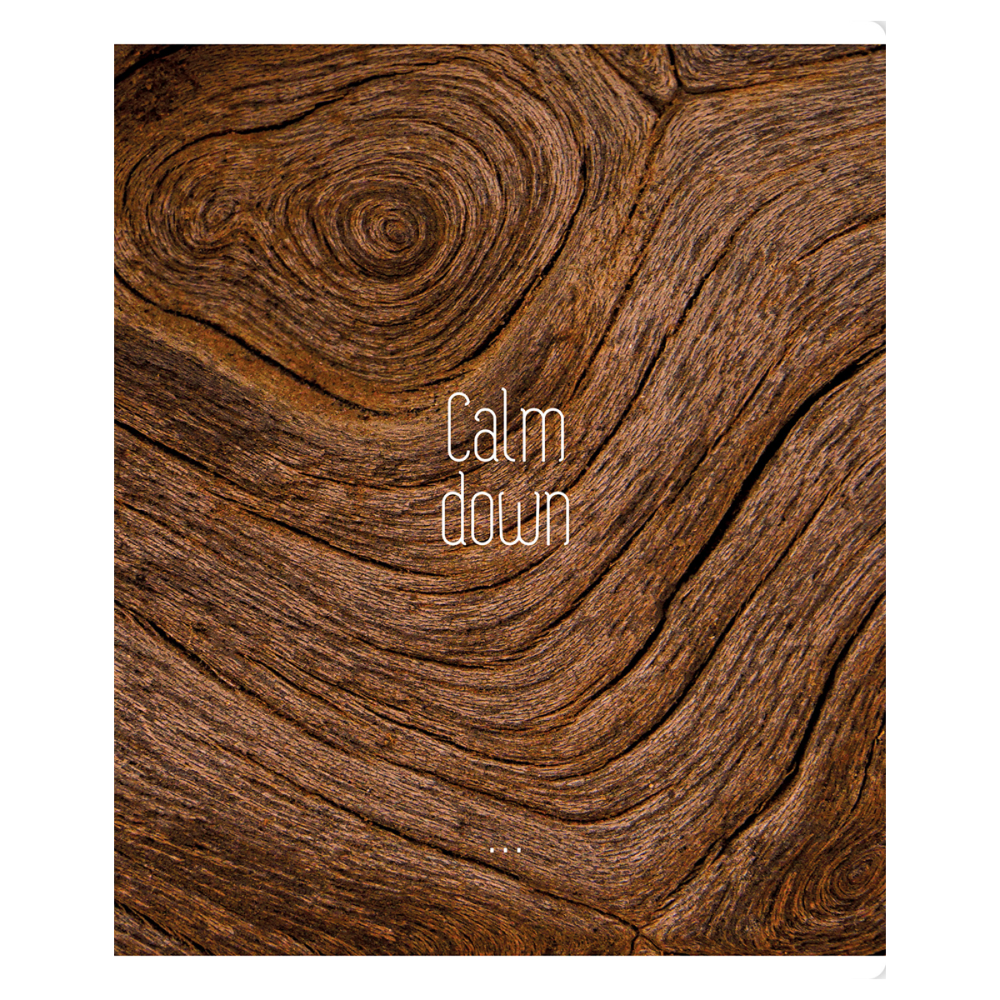 Тетрадь "Calm down", А5, 96 листов, клетка, скоба сбоку, ассорти - 6