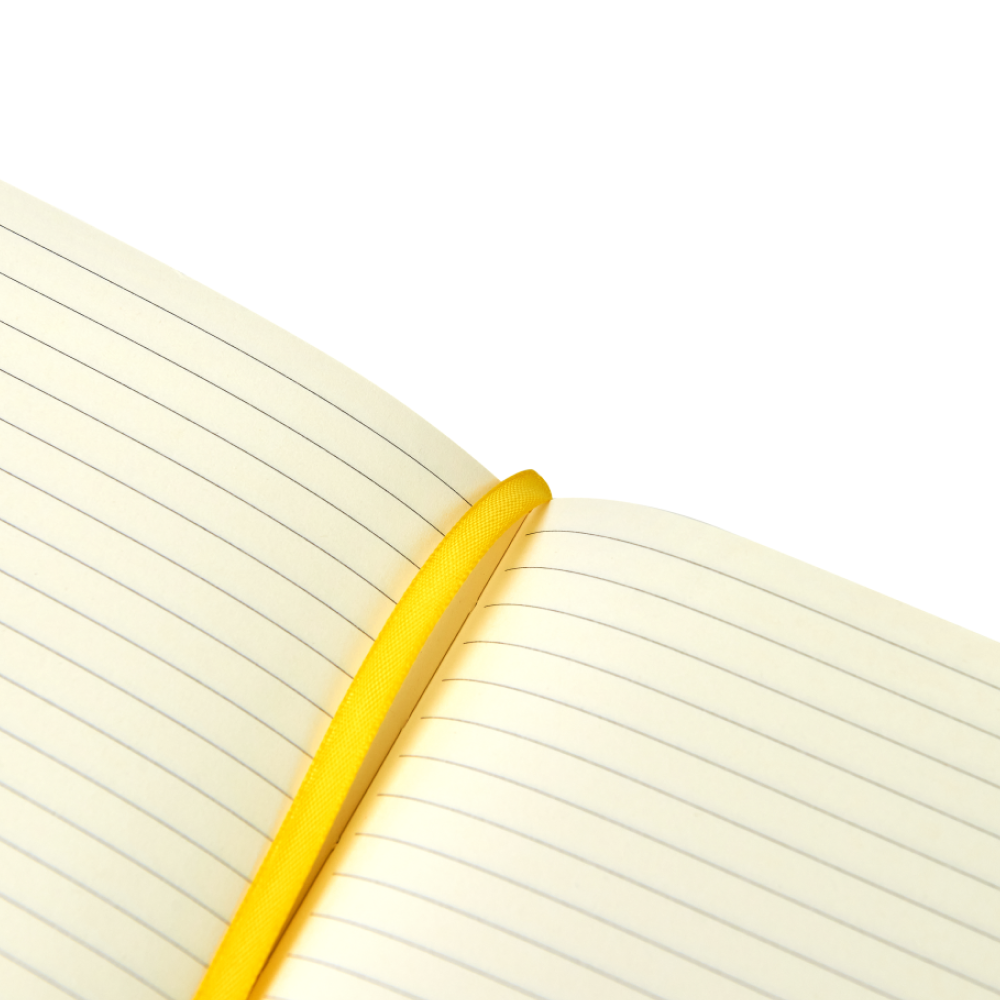 Блокнот "1818-16", А5, 96 листов, на резинке, желтый - 4