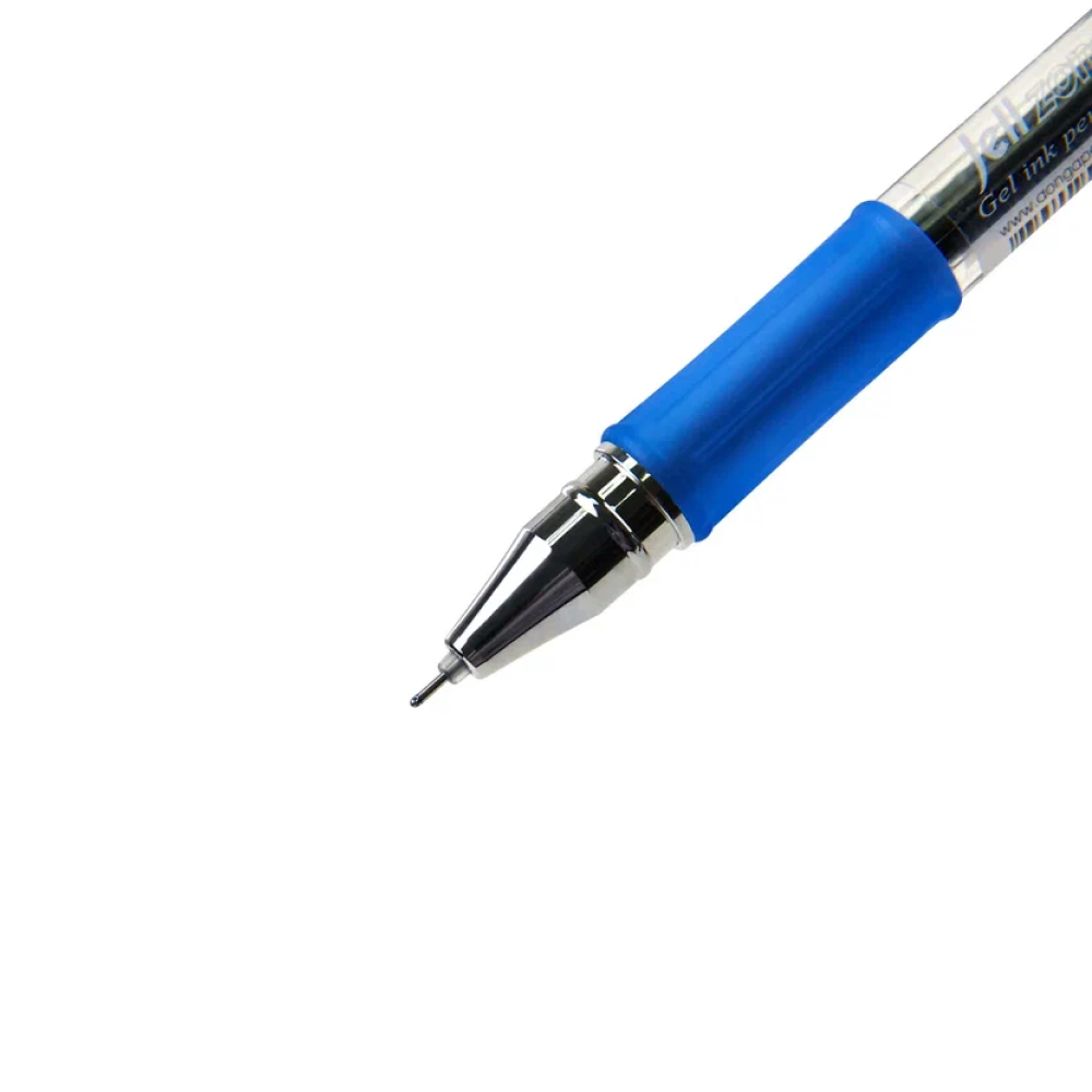 Ручка гелевая "Jell-Zone Standard", 0.5 мм, прозрачный, стерж. синий