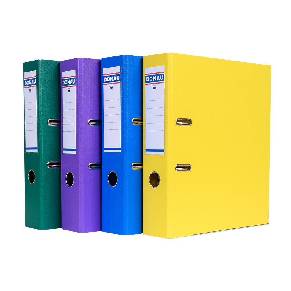 Папка-регистратор "Donau", A4, 75 мм, ПВХ, зеленый - 3