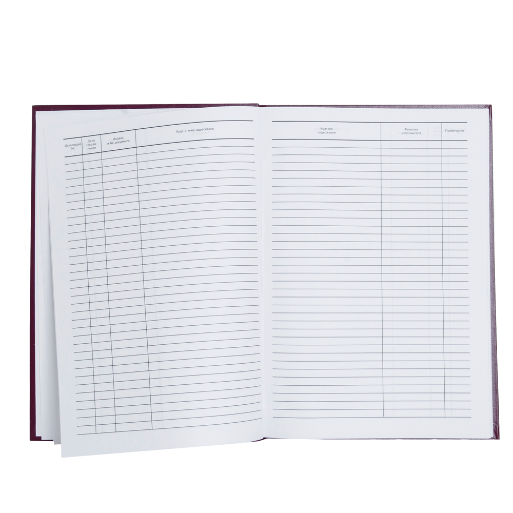 Книга канцелярская для исходящей корреспонденции, A4, 100 листов, темно-зелёный - 2