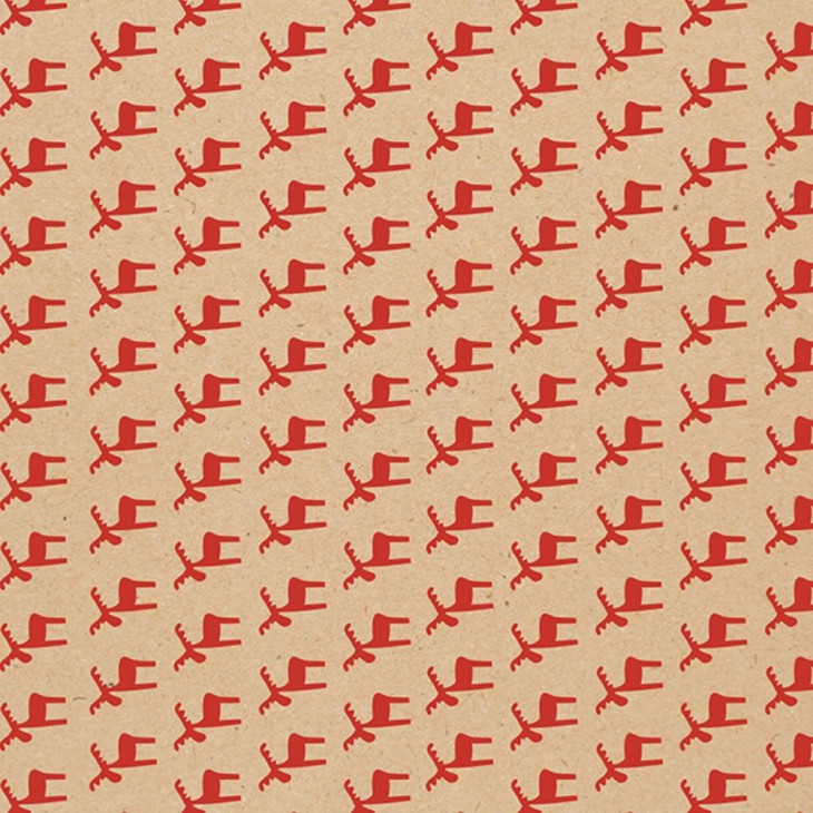 Бумага декоративная в рулоне "Kraft Christmas assortment", 60 г/м2, 2x0.7 м, ассорти