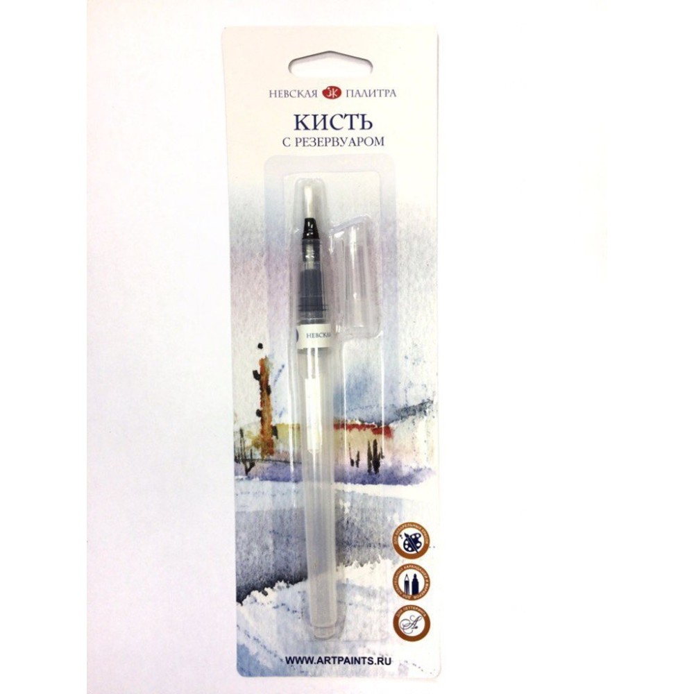 Кисть с резервуаром "Невская палитра", плоская, №1