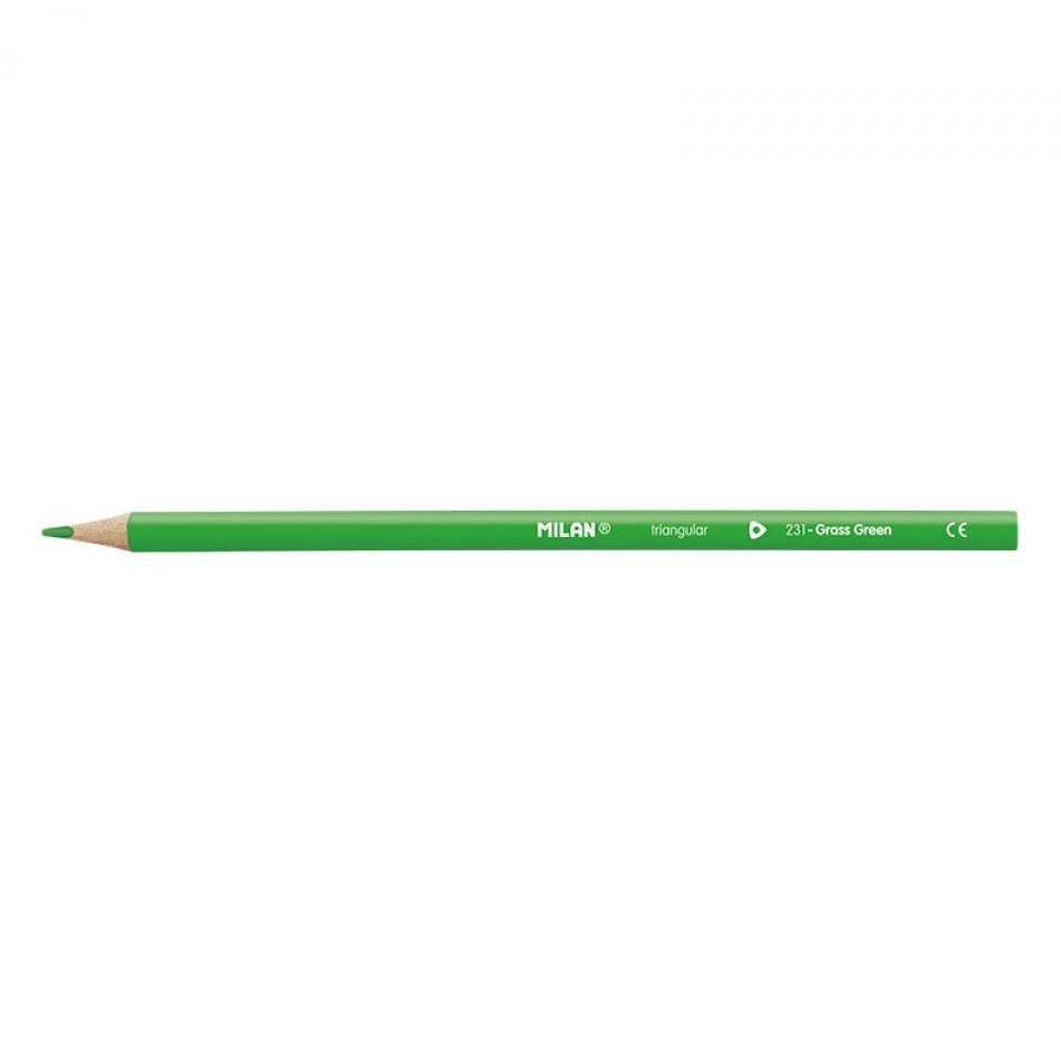 Цветные карандаши "Milan" трехгранные, 24 цвета