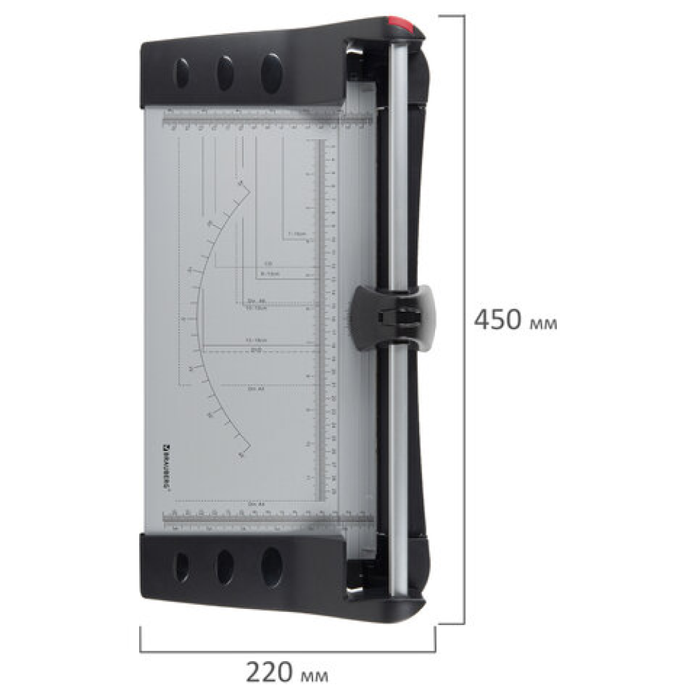 Резак для бумаги роликовый BRAUBERG EXTRA,  A4, длина реза 320 мм - 4