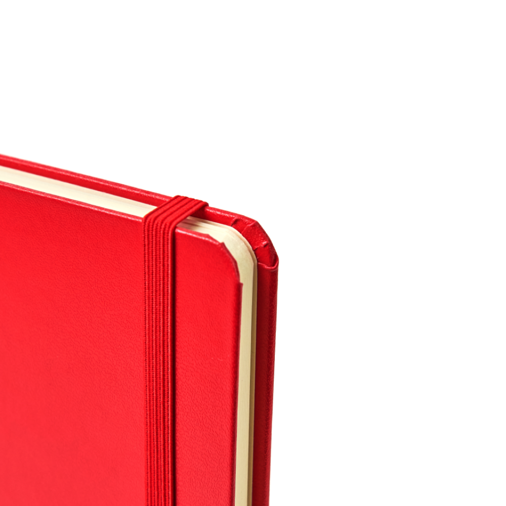 Блокнот "1818-16", А5, 96 листов, на резинке, красный - 3