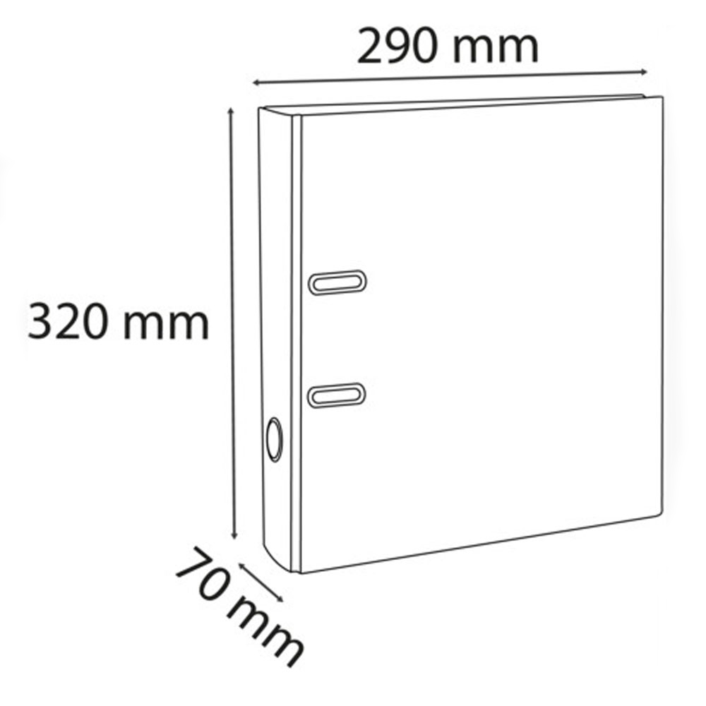 Папка-регистратор "Exacompta", A4, 70 мм, ПВХ, серый - 6