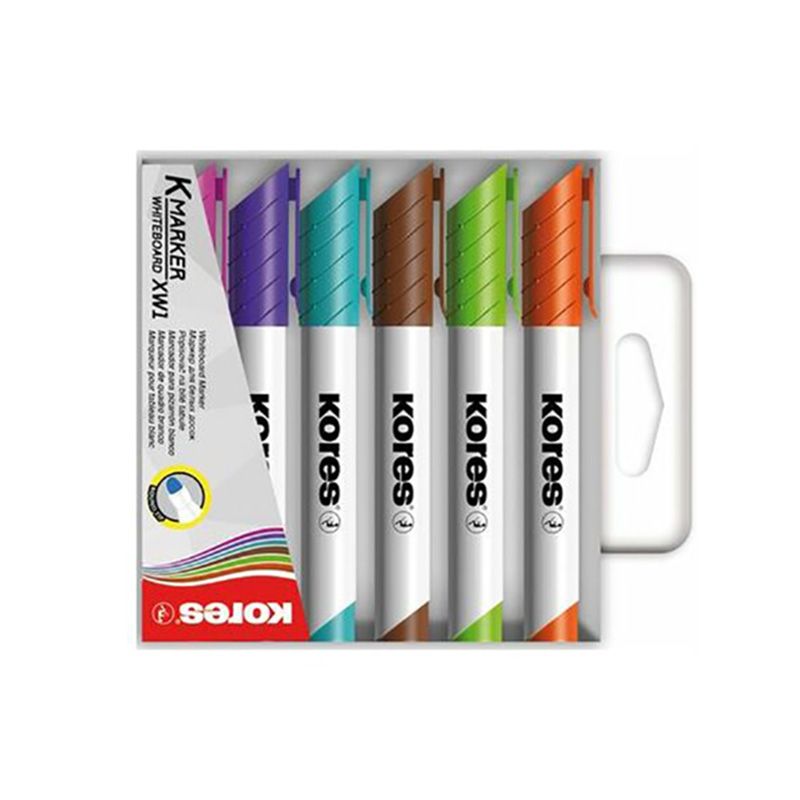 Набор маркеров для досок "Kores", 6 шт, ассорти - 2