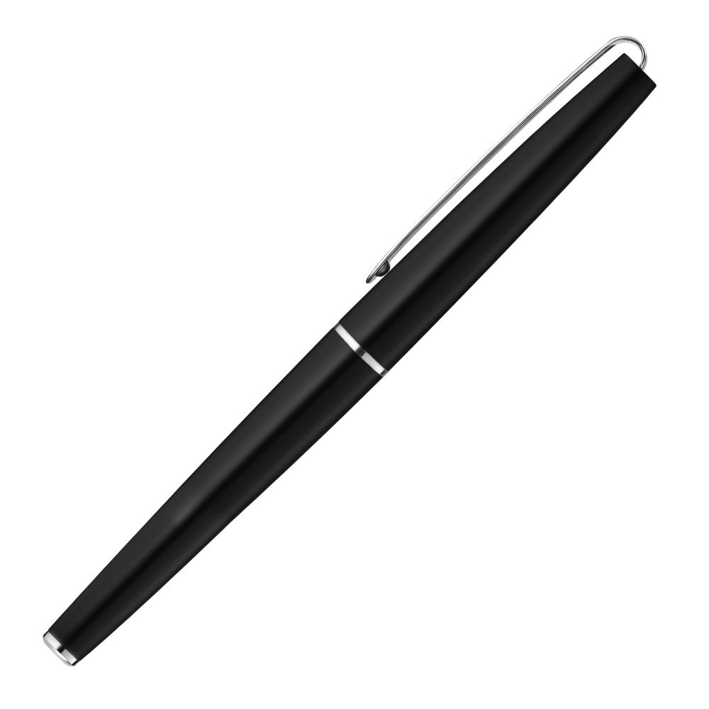 Ручка-роллер UMA "Eternity R", 0.7 мм, черный, стерж. синий