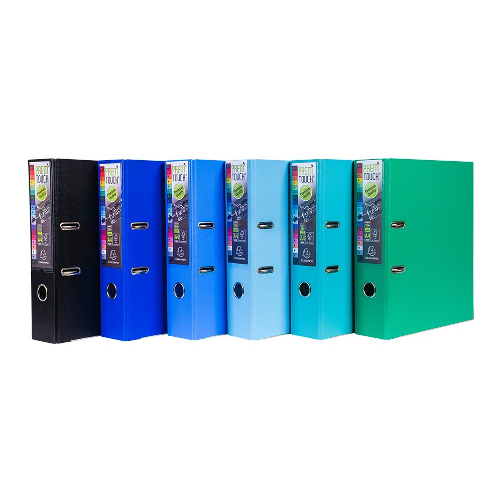 Папка-регистратор "Exacompta", A4, 80 мм, ПВХ, красный - 7