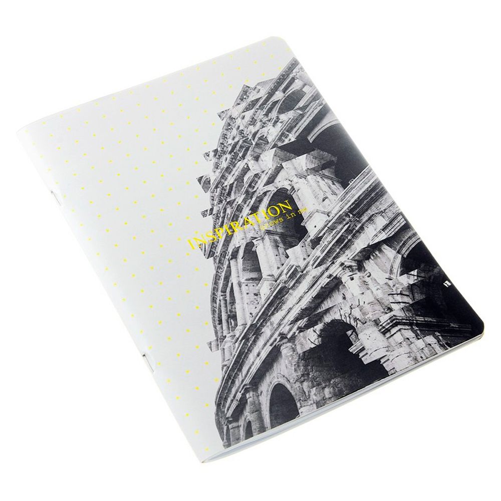 Тетрадь "Inspiration Колизей", А4, 40 листов, клетка, разноцветный