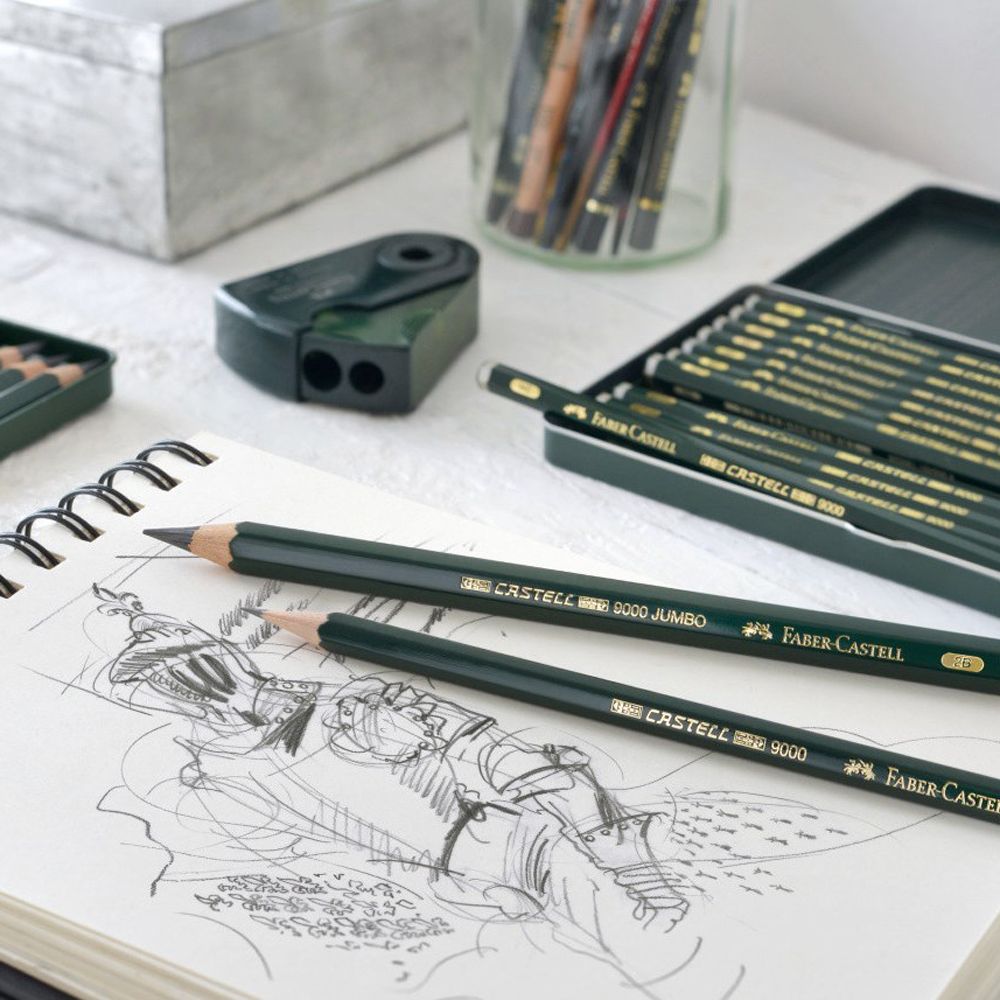 Карандаш чернографитный "Castell 9000", 2B - 2