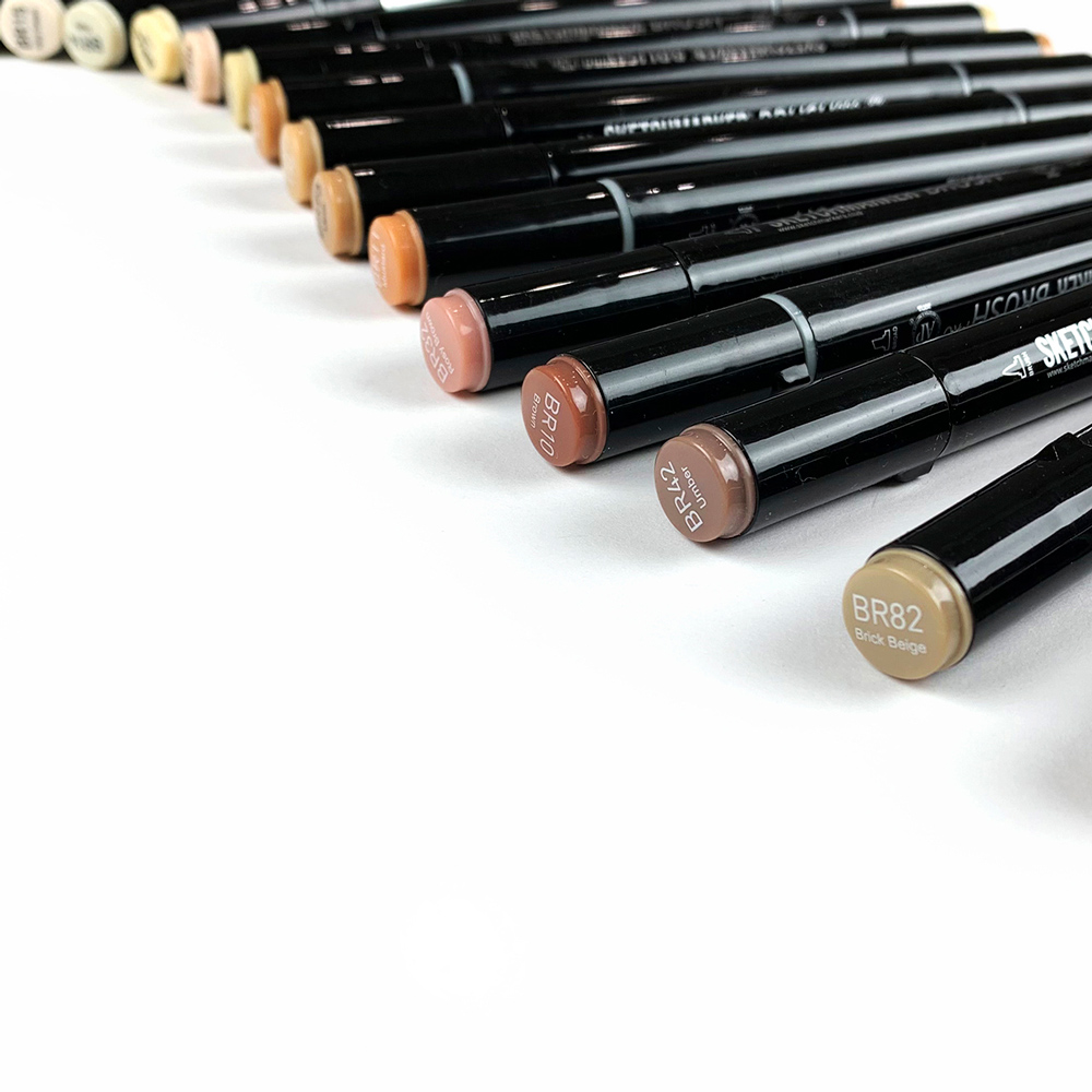 Маркер перманентный двусторонний "Sketchmarker Brush",  B14 бермудская бирюза - 3