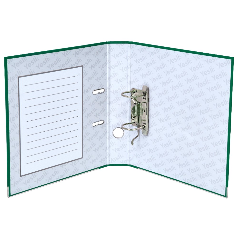 Папка-регистратор "Yesli:", А4, 50 мм, ПВХ Эко, зеленый - 6