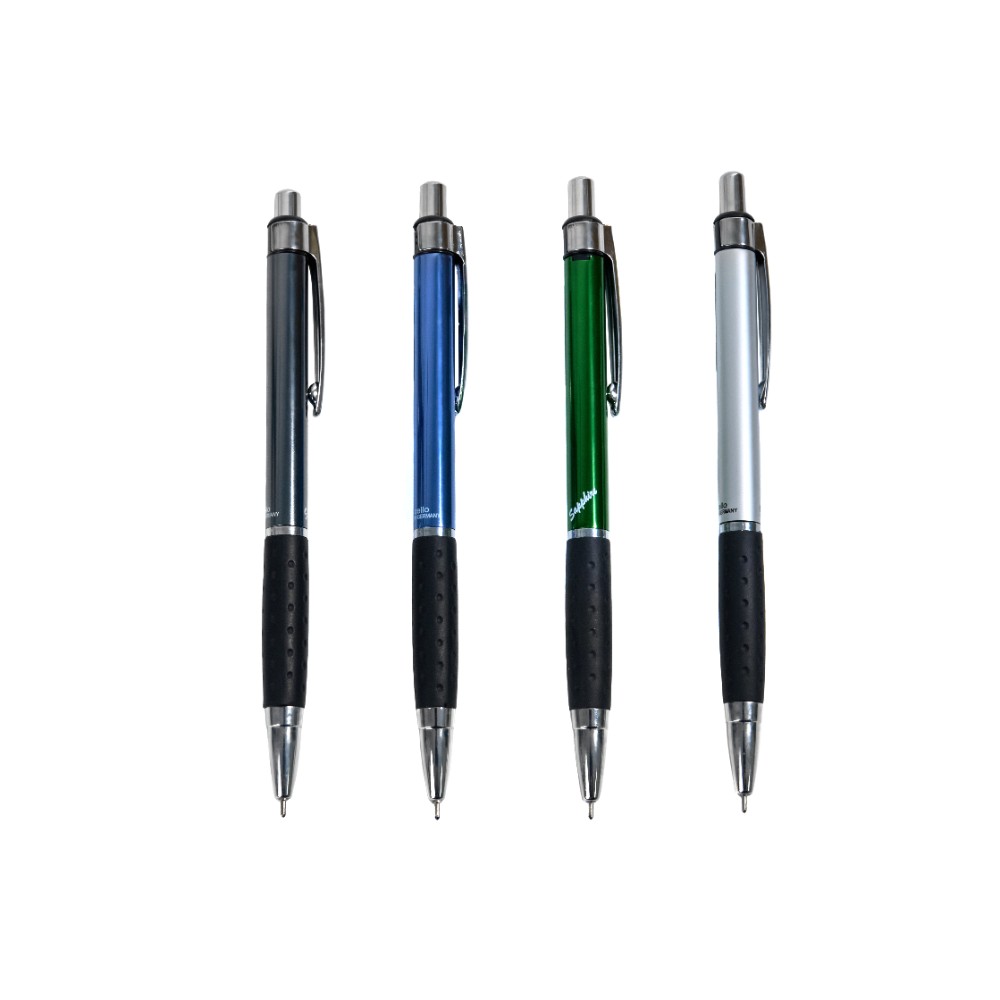 Ручка шариковая автоматическая "Sapphire", 0.6 мм, ассорти, стерж.синий