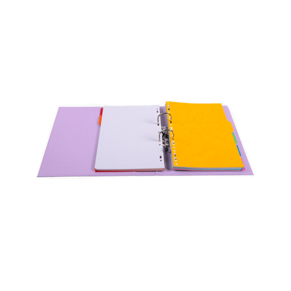 Папка-регистратор, A4, 70 мм, ПВХ, лиловый - 2