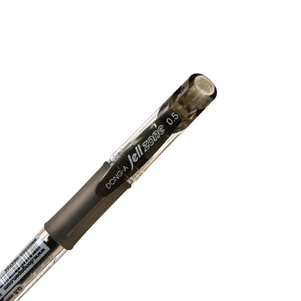 Ручка гелевая "Jell-Zone Standard", 0.5 мм, прозрачный, стерж. черный - 3
