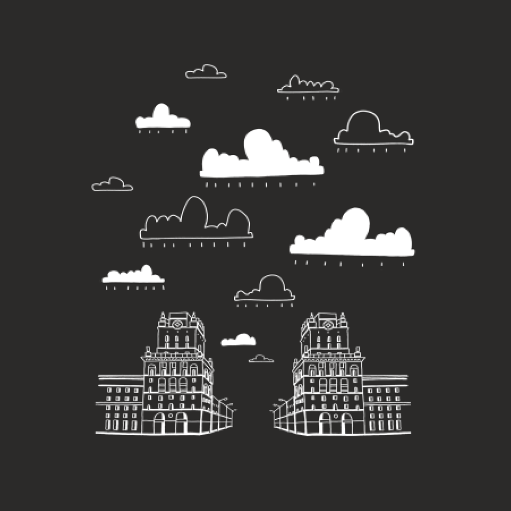 Сумка для покупок "Minsk gates", черный - 2